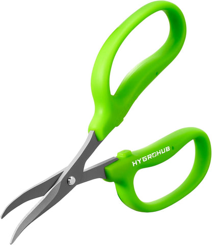 Garden Scissors, 6-in Curved Blade Pruning Shears, Non-Stick Coated Steel