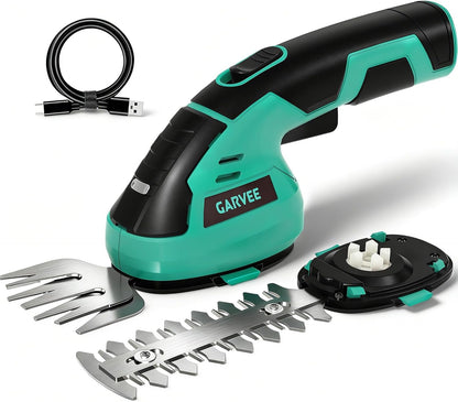 20V 2-in-1 Cordless Hedge Trimmer with 2 Batteries