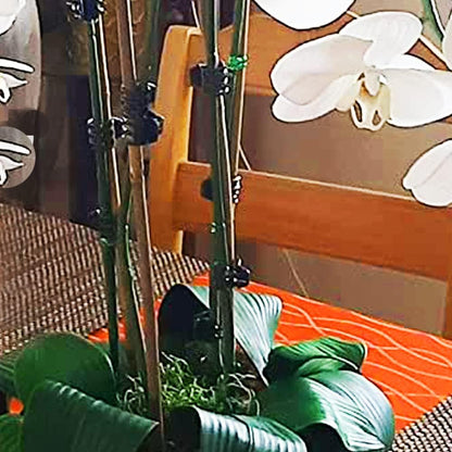 20 Pcs Natural Bamboo Stakes + 1 Roll Garden Ties, 18 Inches Bamboo Sticks Gardening Plant Support Stakes for Indoor Plants, Tomato, Potted Plants