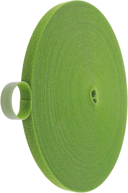 Plant Ties 131ft Feet, Plant Tape Reusable Nylon Hook and Loop Tape, Garden Strap for Climbing Plants Supports, Tree Ties for Flower Vine Tomato Branches, Cable Wire (Black)