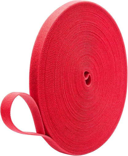 Plant Ties 131ft Feet, Plant Tape Reusable Nylon Hook and Loop Tape, Garden Strap for Climbing Plants Supports, Tree Ties for Flower Vine Tomato Branches, Cable Wire (Black)