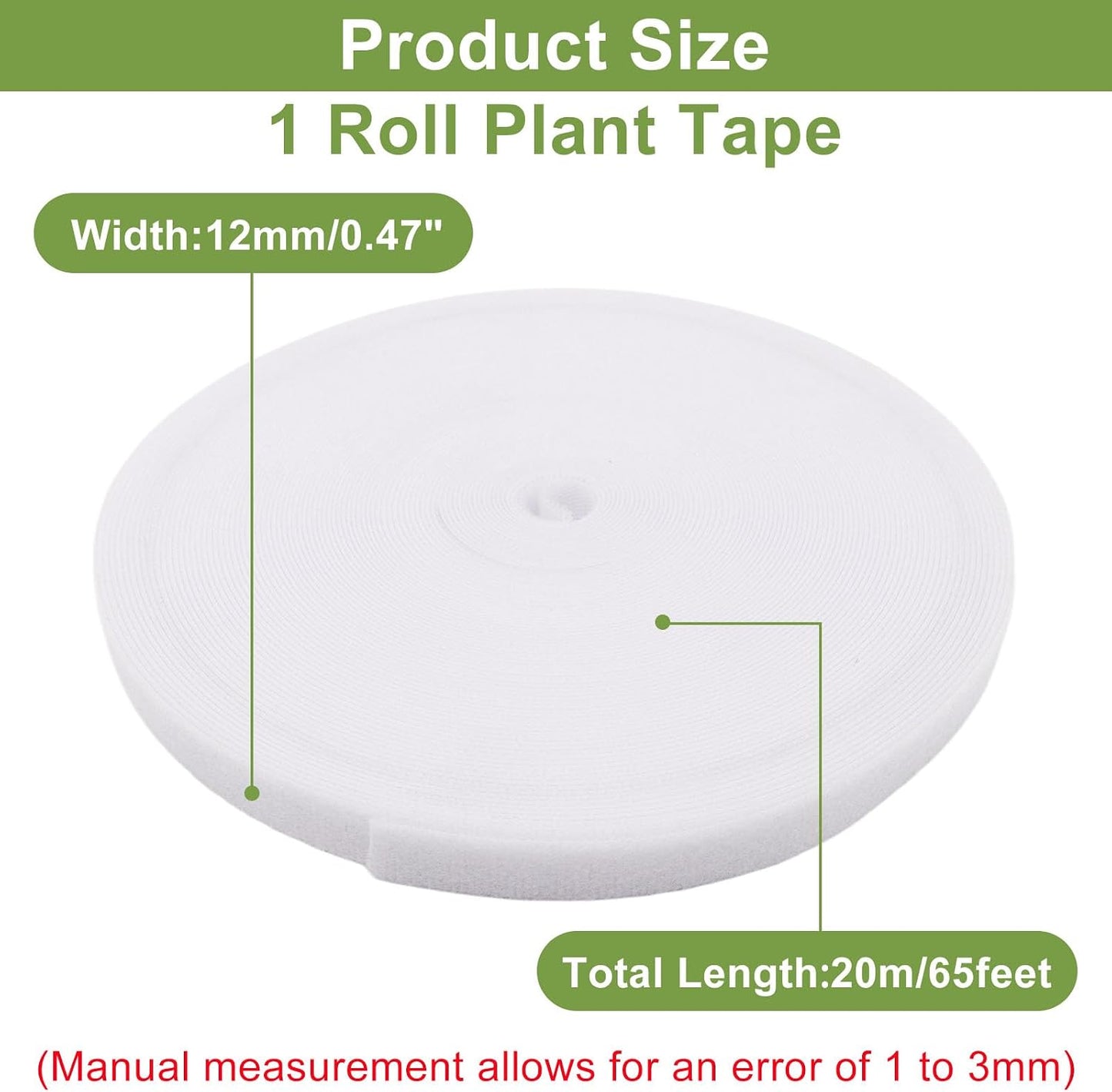 Plant Ties 131ft Feet, Plant Tape Reusable Nylon Hook and Loop Tape, Garden Strap for Climbing Plants Supports, Tree Ties for Flower Vine Tomato Branches, Cable Wire (Black)