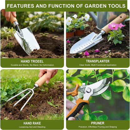 Kynup Gardening Tools Set, Hand Trowel & Shovel Kit for Garden Planting