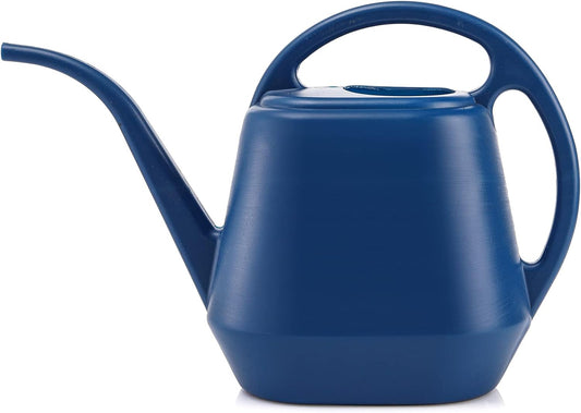 Plastic Watering Can, Blue, 1-Gallon