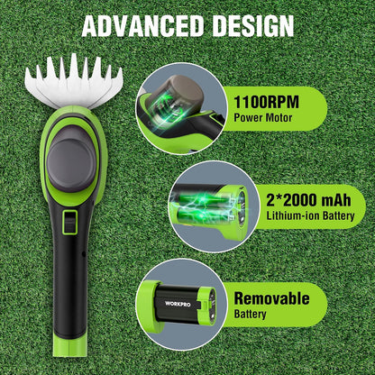 2-in-1 Cordless Hedge Trimmer & Grass Shears