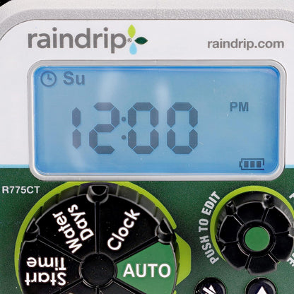 R675CT Analog 3-Dial Water, Sprinkler Timer with Rain Delay for Drip Irrigation, Garden, Self-Watering