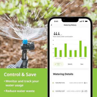 R675CT Analog 3-Dial Water, Sprinkler Timer with Rain Delay for Drip Irrigation, Garden, Self-Watering