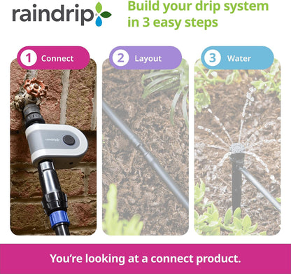 R675CT Analog 3-Dial Water, Sprinkler Timer with Rain Delay for Drip Irrigation, Garden, Self-Watering