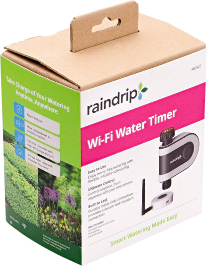 R675CT Analog 3-Dial Water, Sprinkler Timer with Rain Delay for Drip Irrigation, Garden, Self-Watering