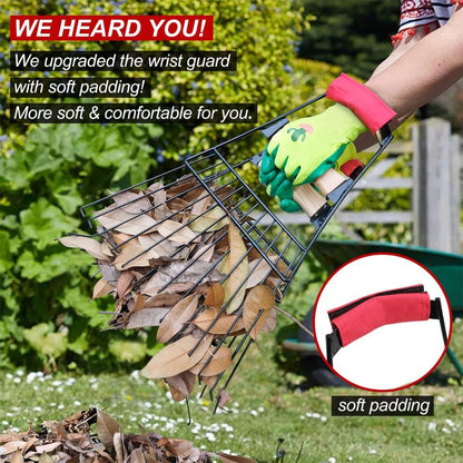 Steel Leaf Scoops and Claws, Rugged Leaf Scoop for Lawn and Garden Cleanup, Large Sized Leaf Grabber for Larger Pickup Capabilities(Steel, not Plastic)