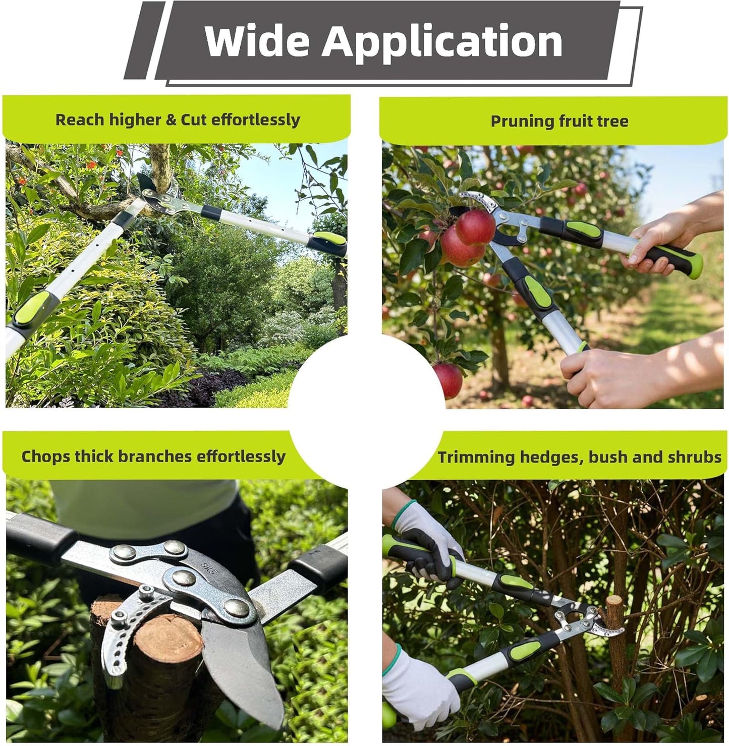 Loppers for Tree Trimming Heavy Duty, Extendable 21-26" Branch Cutter