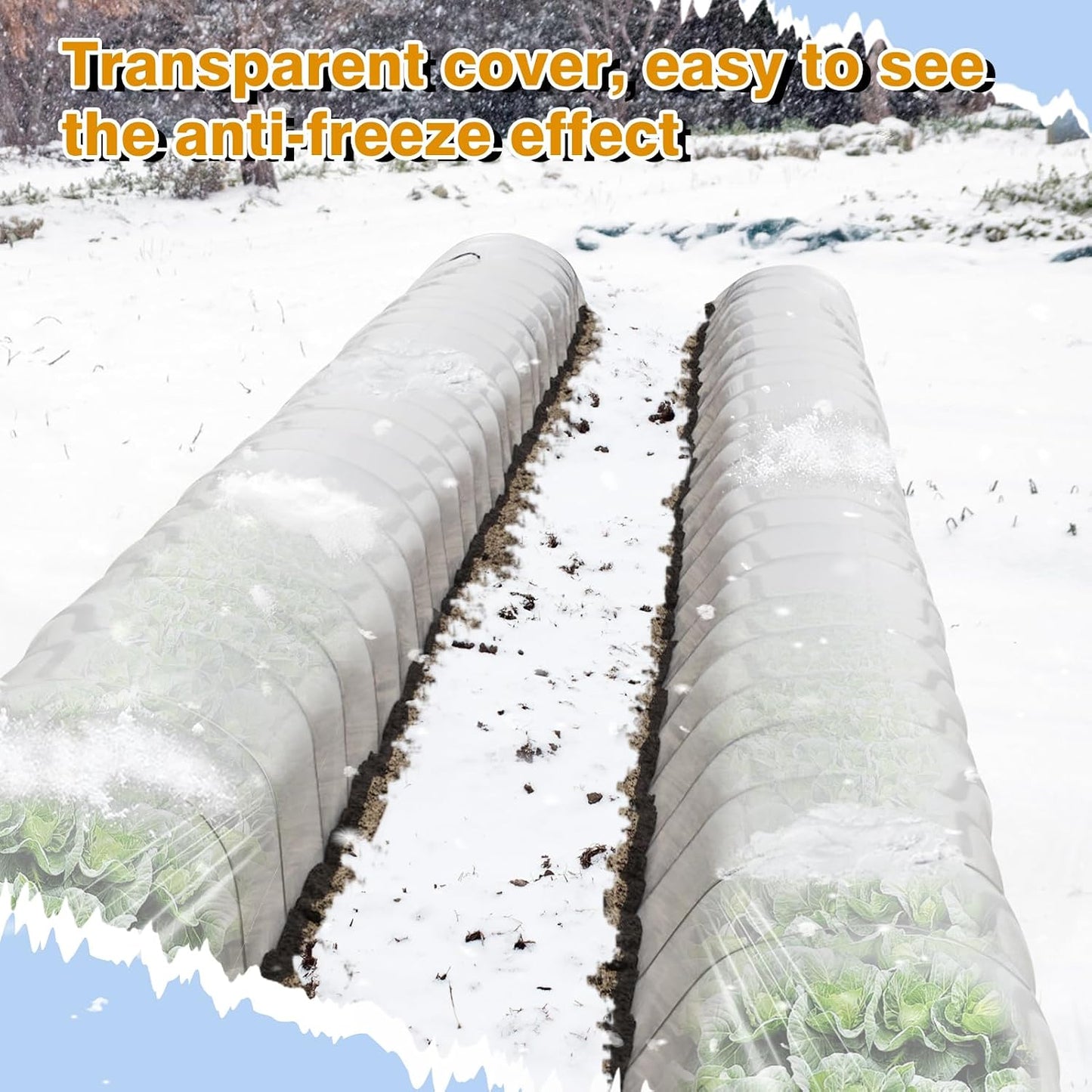 8 x 24 ft Greenhouse Cover Plastic Sheeting for Outdoor Plants
