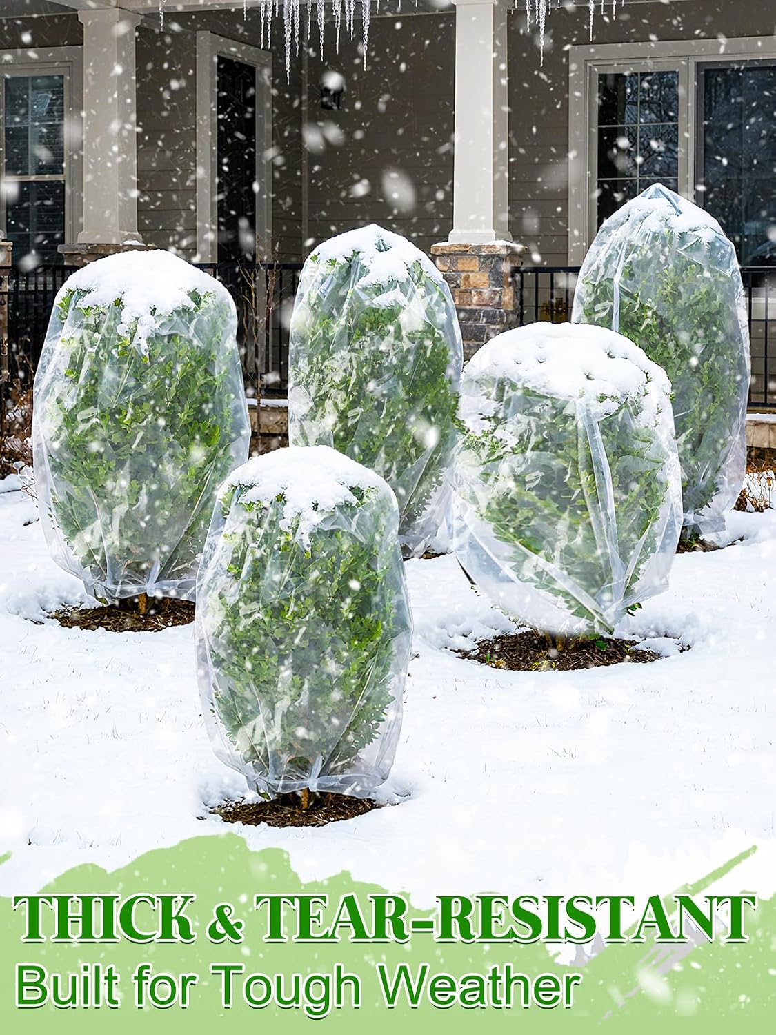 8 x 24 ft Greenhouse Cover Plastic Sheeting for Outdoor Plants