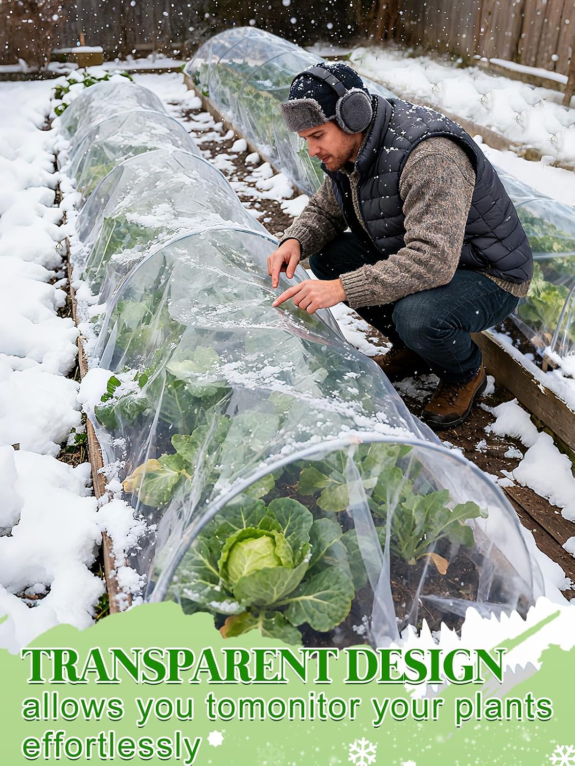 8 x 24 ft Greenhouse Cover Plastic Sheeting for Outdoor Plants