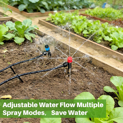 Drip Irrigation System, Automatic Garden Watering Kit, Quick-Connect