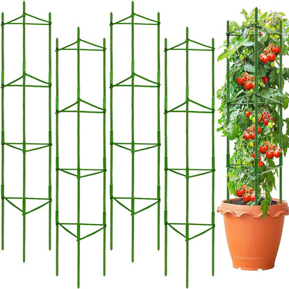 63Inch Tomato Cage for Garden, 4Pack Plant Support Garden Stakes