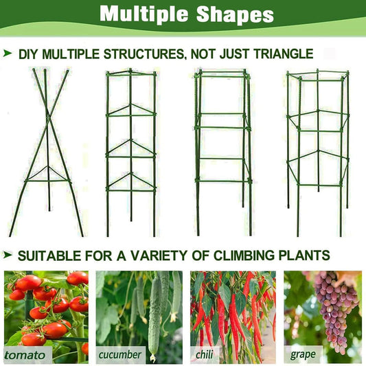 63Inch Tomato Cage for Garden, 4Pack Plant Support Garden Stakes