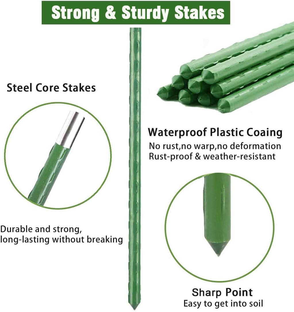 63Inch Tomato Cage for Garden, 4Pack Plant Support Garden Stakes