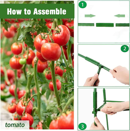 63Inch Tomato Cage for Garden, 4Pack Plant Support Garden Stakes