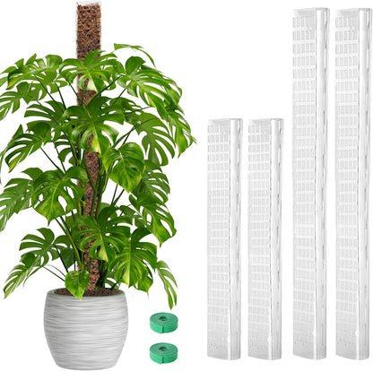 Plastic Moss Pole for Monstera and Climbing Plants, 24-Inch, 4-Pack