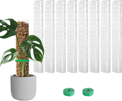 Plastic Moss Pole for Monstera and Climbing Plants, 24-Inch, 4-Pack