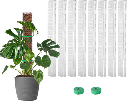 Plastic Moss Pole for Monstera and Climbing Plants, 24-Inch, 4-Pack