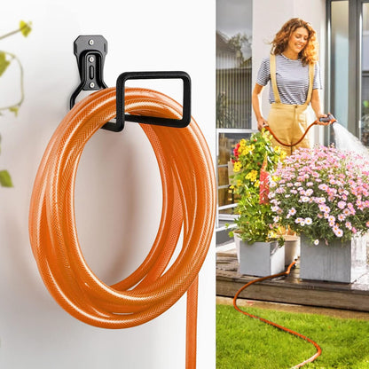 Hose Holder Stand Wall Mount, 2Pcs Heavy Duty Garden Hose Hanger Reel