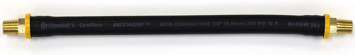 18-inch Short Air Compressor Hose: 1/4" Male NPT To 1/4" Male NPT Connections (Lead-Free Brass)