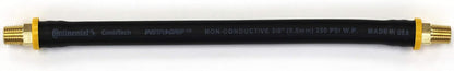 18-inch Short Air Compressor Hose: 1/4" Male NPT To 1/4" Male NPT Connections (Lead-Free Brass)
