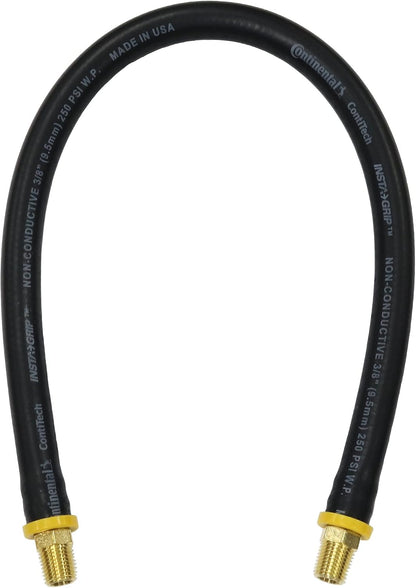 18-inch Short Air Compressor Hose: 1/4" Male NPT To 1/4" Male NPT Connections (Lead-Free Brass)