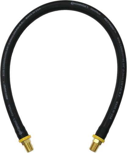 18-inch Short Air Compressor Hose: 1/4" Male NPT To 1/4" Male NPT Connections (Lead-Free Brass)
