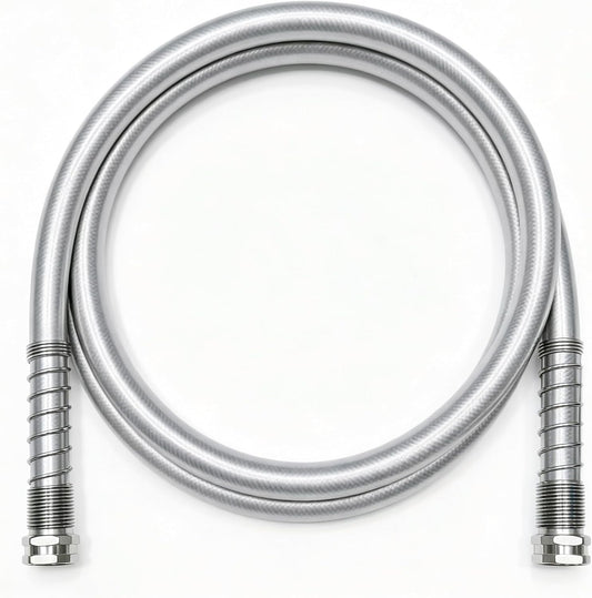 5/8" x 10 ft Leader Hybrid Garden Hose - No Kink Leakproof Heavy Duty Flexible Lightweight Durable Water Hose - Female to Female Fittings for Reel Cart, Gardening, Lawn & Car Wash
