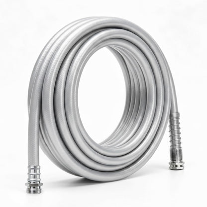 5/8" x 10 ft Leader Hybrid Garden Hose - No Kink Leakproof Heavy Duty Flexible Lightweight Durable Water Hose - Female to Female Fittings for Reel Cart, Gardening, Lawn & Car Wash