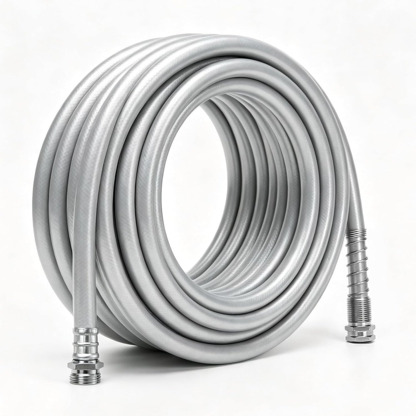 5/8" x 10 ft Leader Hybrid Garden Hose - No Kink Leakproof Heavy Duty Flexible Lightweight Durable Water Hose - Female to Female Fittings for Reel Cart, Gardening, Lawn & Car Wash