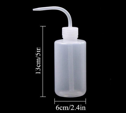Wash Bottle 2pcs 250ml/8oz Safety Bottles Watering Tools, Economy Plastic Squeeze with Narrow Mouth Scale Labels for Medical Succulent Cleaning Washing
