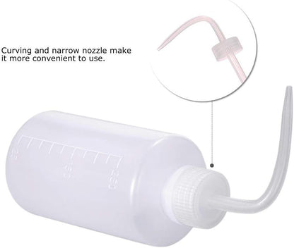 Wash Bottle 2pcs 250ml/8oz Safety Bottles Watering Tools, Economy Plastic Squeeze with Narrow Mouth Scale Labels for Medical Succulent Cleaning Washing