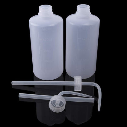Wash Bottle 2pcs 250ml/8oz Safety Bottles Watering Tools, Economy Plastic Squeeze with Narrow Mouth Scale Labels for Medical Succulent Cleaning Washing