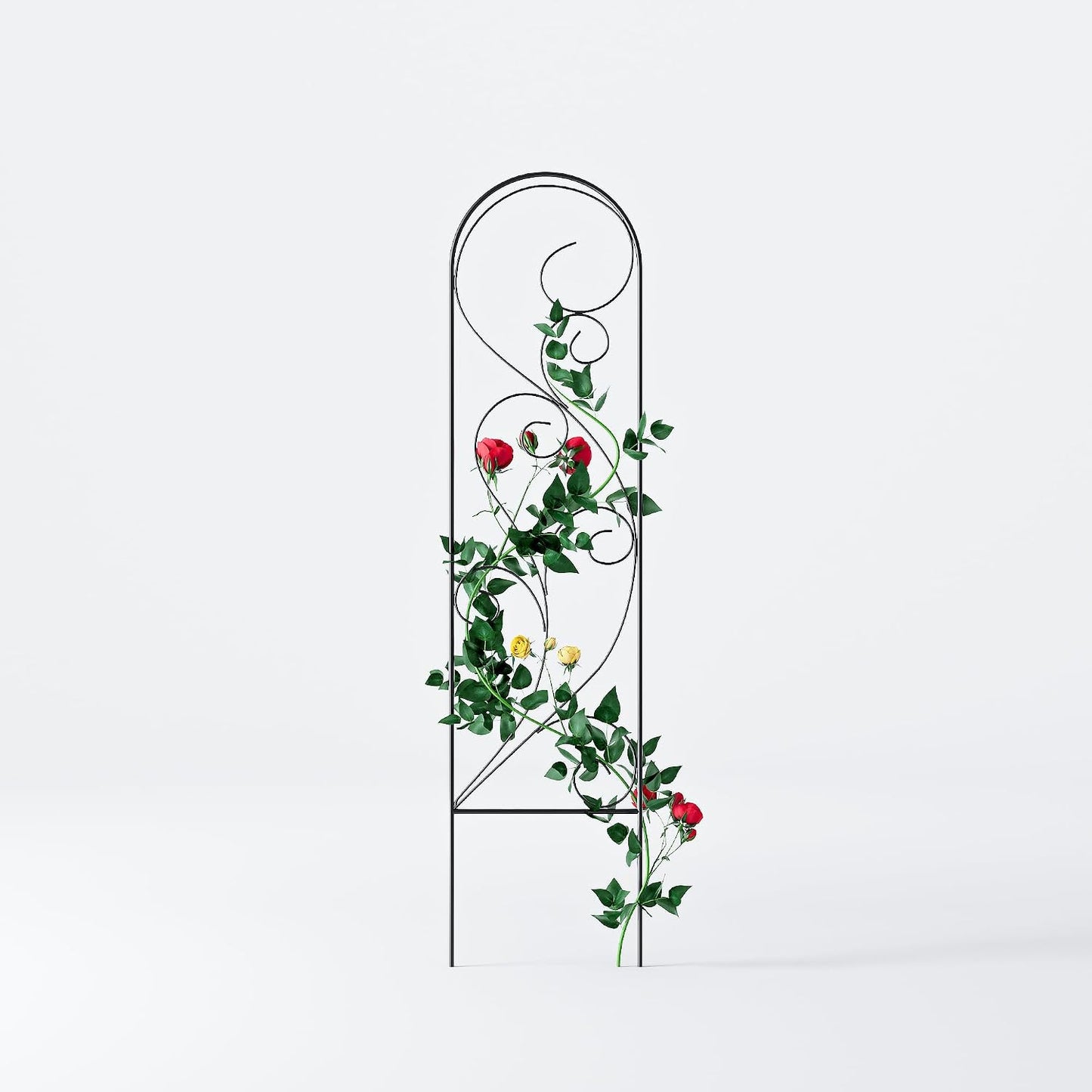 2 Pack Metal Garden Trellises for Climbing Plants, 53.5 Inch Tall Metal Fence Plant Support Trellis for Flower and Vagetable