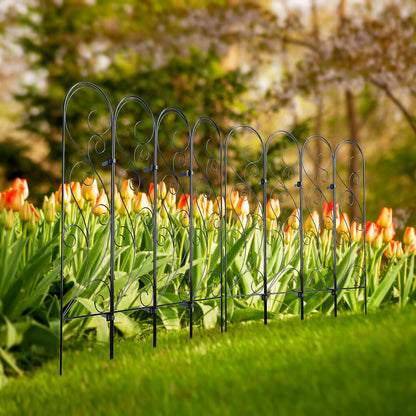2 Pack Metal Garden Trellises for Climbing Plants, 53.5 Inch Tall Metal Fence Plant Support Trellis for Flower and Vagetable