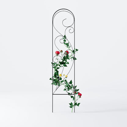 2 Pack Metal Garden Trellises for Climbing Plants, 53.5 Inch Tall Metal Fence Plant Support Trellis for Flower and Vagetable