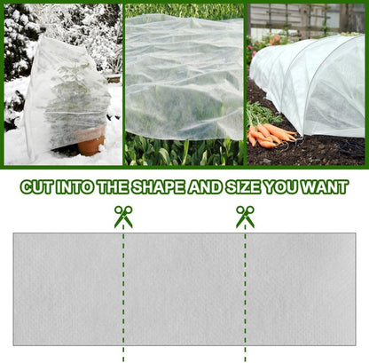 Plant Covers Freeze Protection 10 x 30 FT 1.2oz/yd² Frost Cloth Blankets for Outdoor Plants in Winter, Floating Row Cover for Vegetable Garden