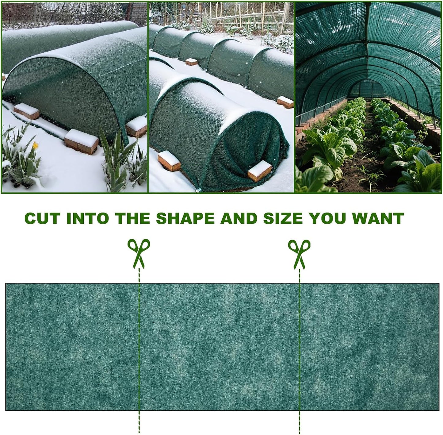 Plant Covers Freeze Protection 10 x 30 FT 1.2oz/yd² Frost Cloth Blankets for Outdoor Plants in Winter, Floating Row Cover for Vegetable Garden