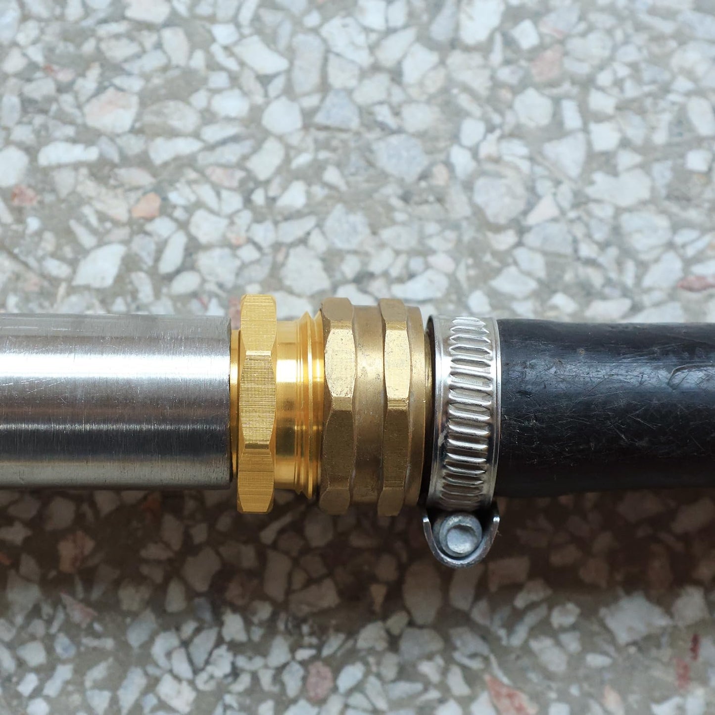 Garden Hose Fittings Connectors Adapter Solid brass Brass Repair Male faucet leader coupler dual water hose connector(3/4" GHT Male to 1/2" NPT Male) (6-Pcs)