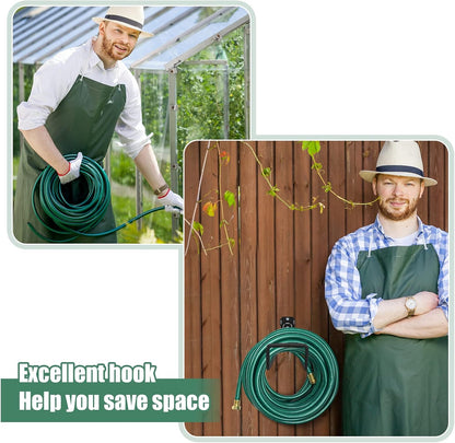 Hose Holder Wall Mount,1pc Black Garden Hose Holder,Water Hose Holders for Outside,Hold 125ft Hose, Reliable and Heavy Duty Rust-Free Hose Rack for Water Hose, Keep Your Backyard Neat and Clean