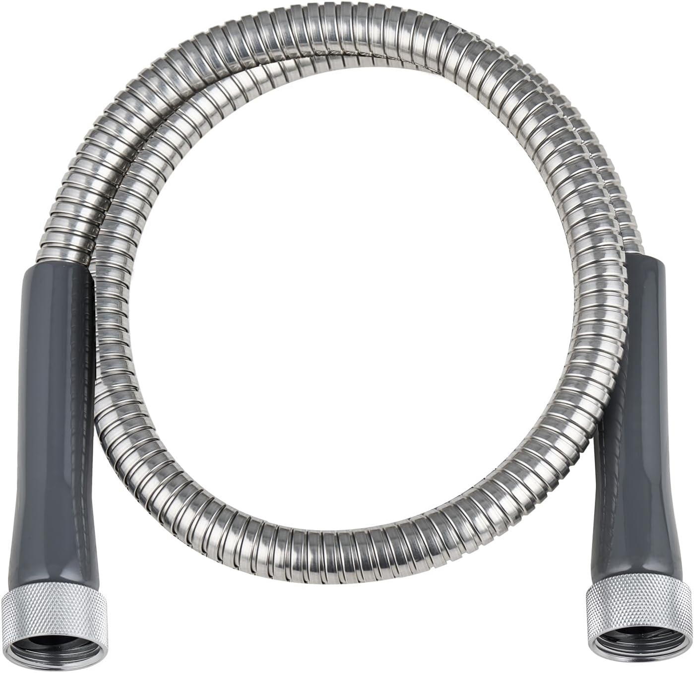 304 Stainless Steel Garden Hose, 6ft, Leakproof, F/F Connector