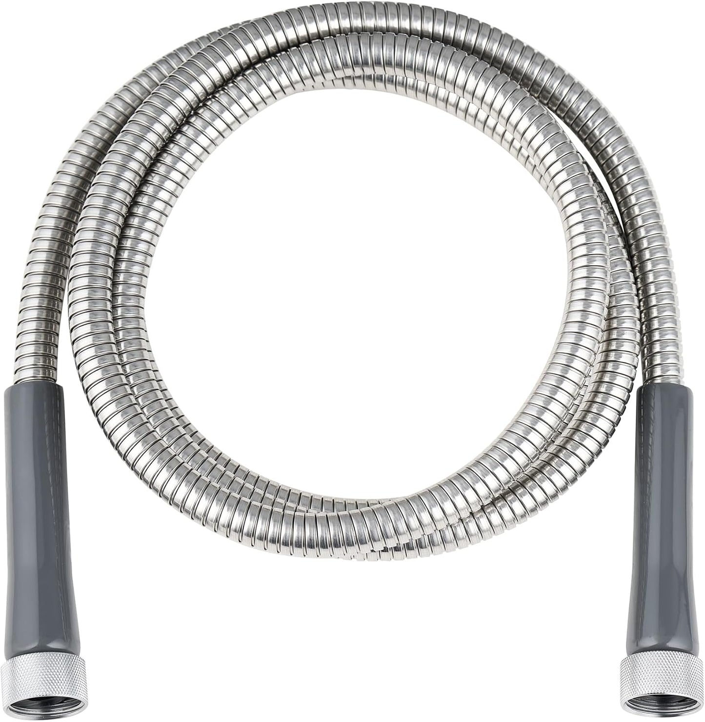 304 Stainless Steel Garden Hose, 6ft, Leakproof, F/F Connector