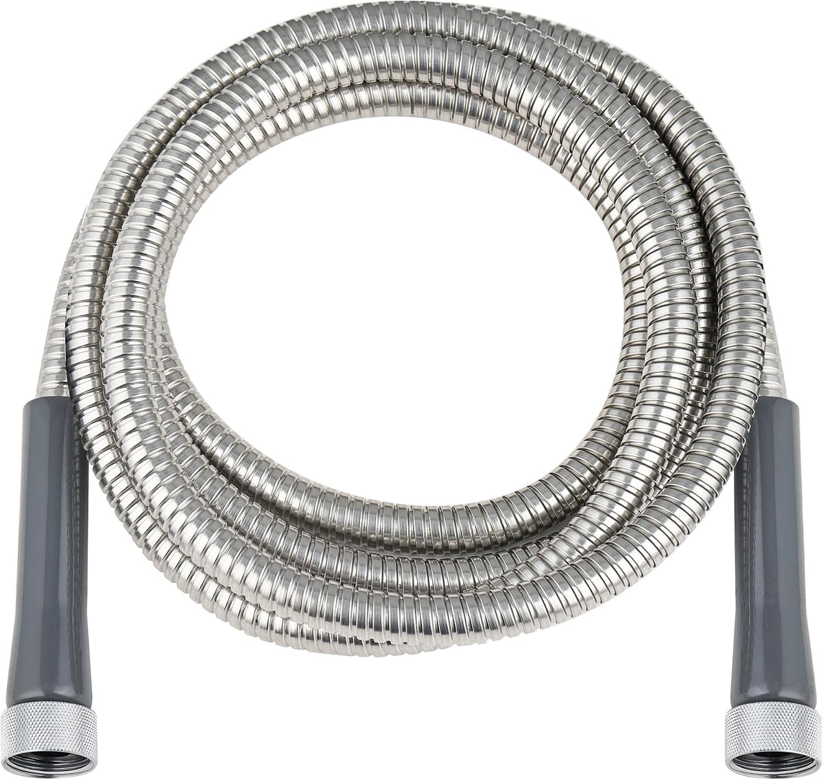304 Stainless Steel Garden Hose, 6ft, Leakproof, F/F Connector