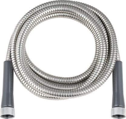 304 Stainless Steel Garden Hose, 6ft, Leakproof, F/F Connector