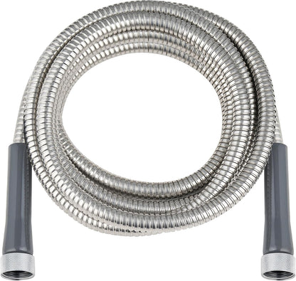 304 Stainless Steel Garden Hose, 6ft, Leakproof, F/F Connector