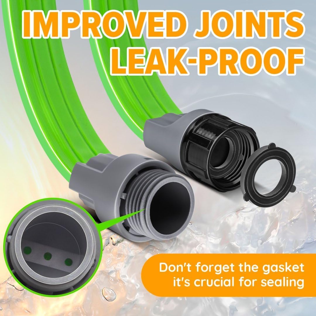 Heavy Duty Sprinkler Soaker Hose 50 FT (25FT x 2Pack)